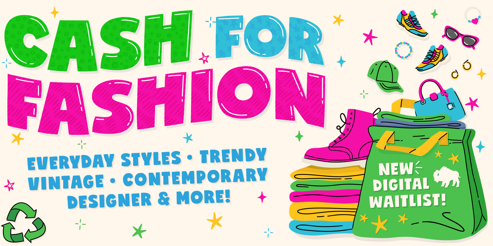 CASH FOR FASHION: Everyday Styles—Trendy—Vintage—Contemporary—Designer & More! | New Digital Waitlist! [Clothes Bag]