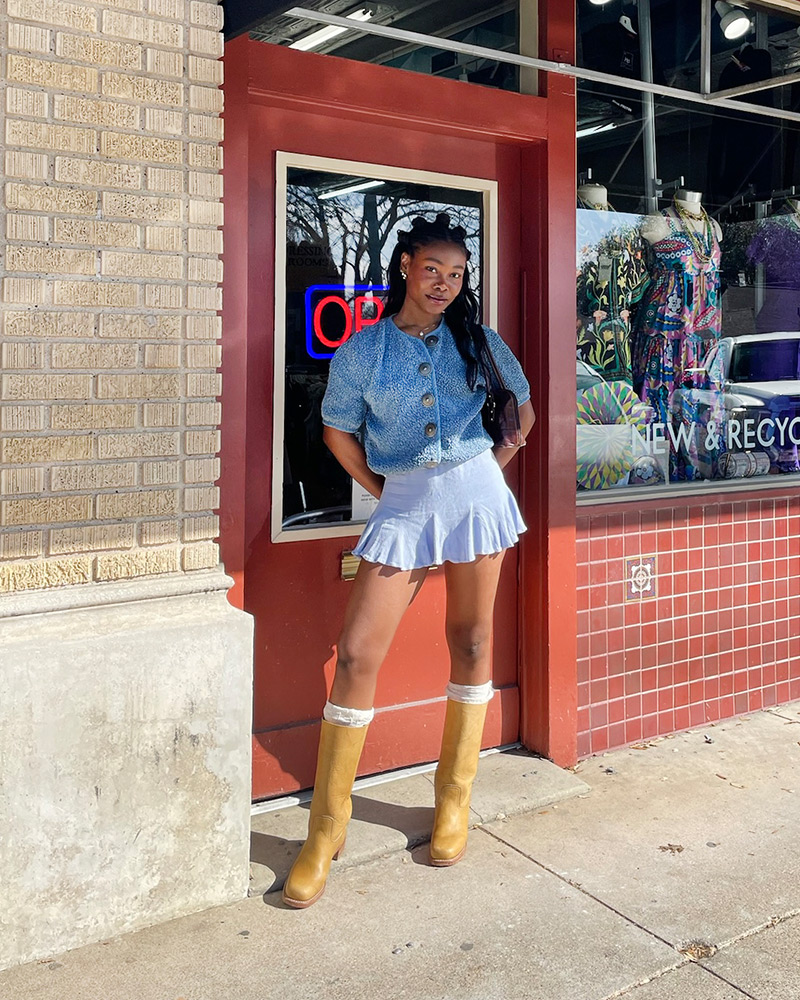 Natasha with her dog